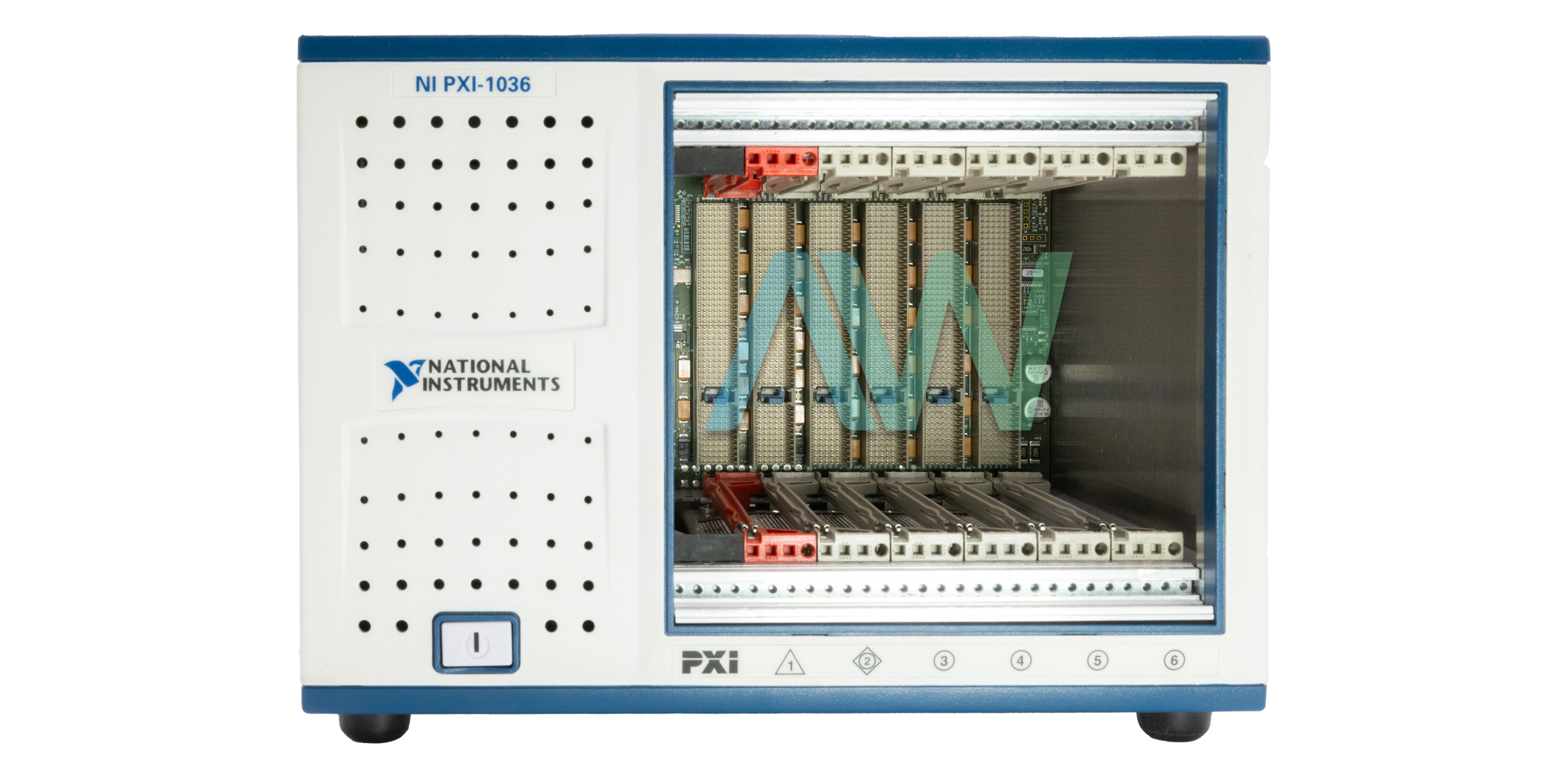Front view of the PXI-1036 PXI Chassis from National Instruments