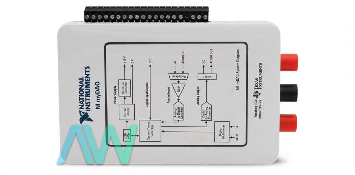 Closeup picture of the NI myDAQ