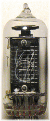 Gif of a Nixie Tube displaying numbers in yellow, via wikimedia commons