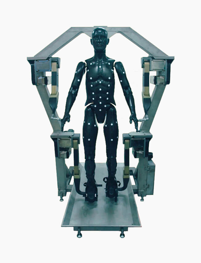 Front view of the F.A.S.T. MAN Test system mannequin, courtesy of I-bodi