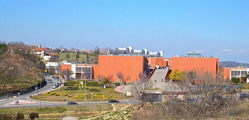 Buildings on the campus of the University of Calabria in Italy