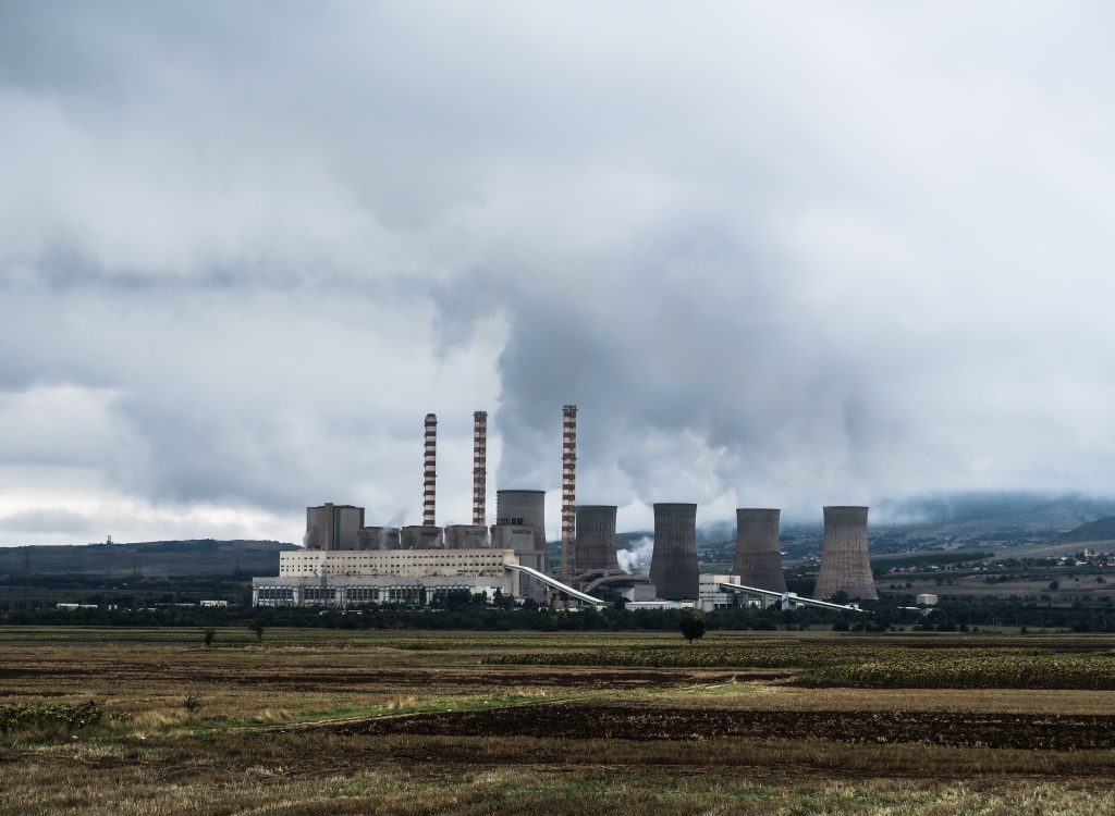 Nuclear Facility in foggy environment