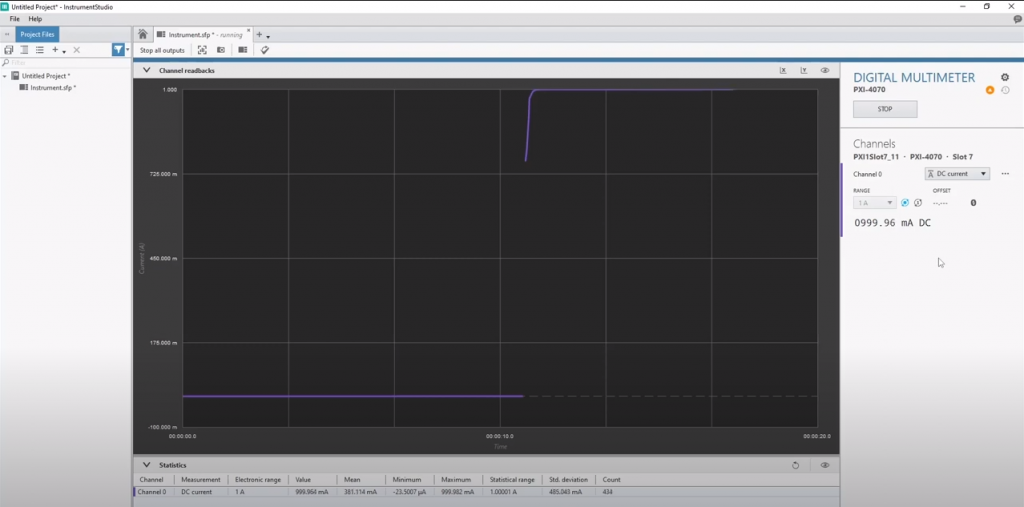 Measuring DC current with the PXI-4070