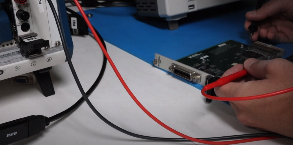 Measuring for Diode using probes on the PXI-4070