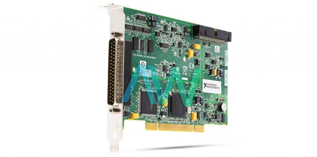 Angled view of the National Instruments PCI-6221