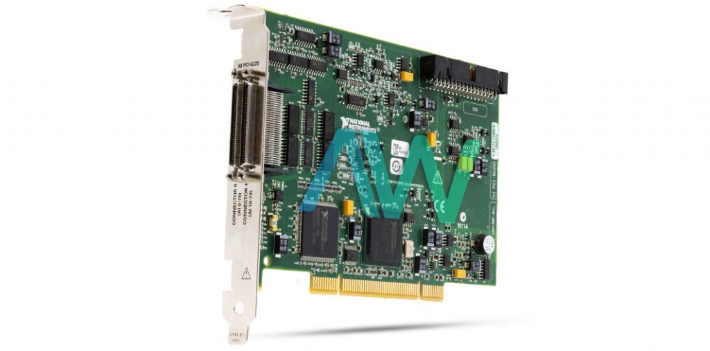 Angled view of the National Instruments PCI-6225