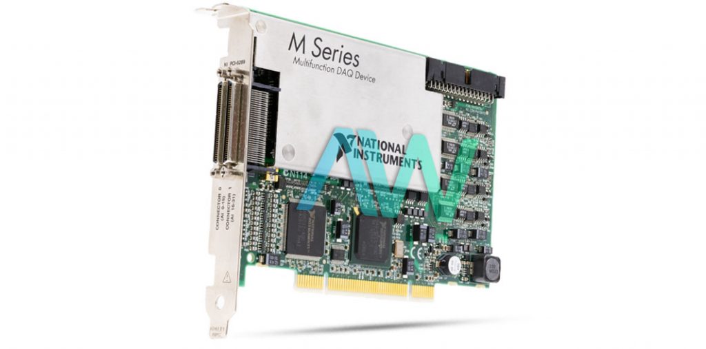 Angled view of the National Instruments PCI-6289