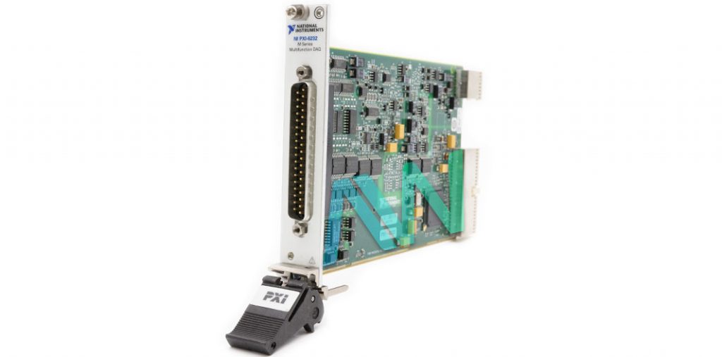 Angled view of the National Instruments PXI-6232