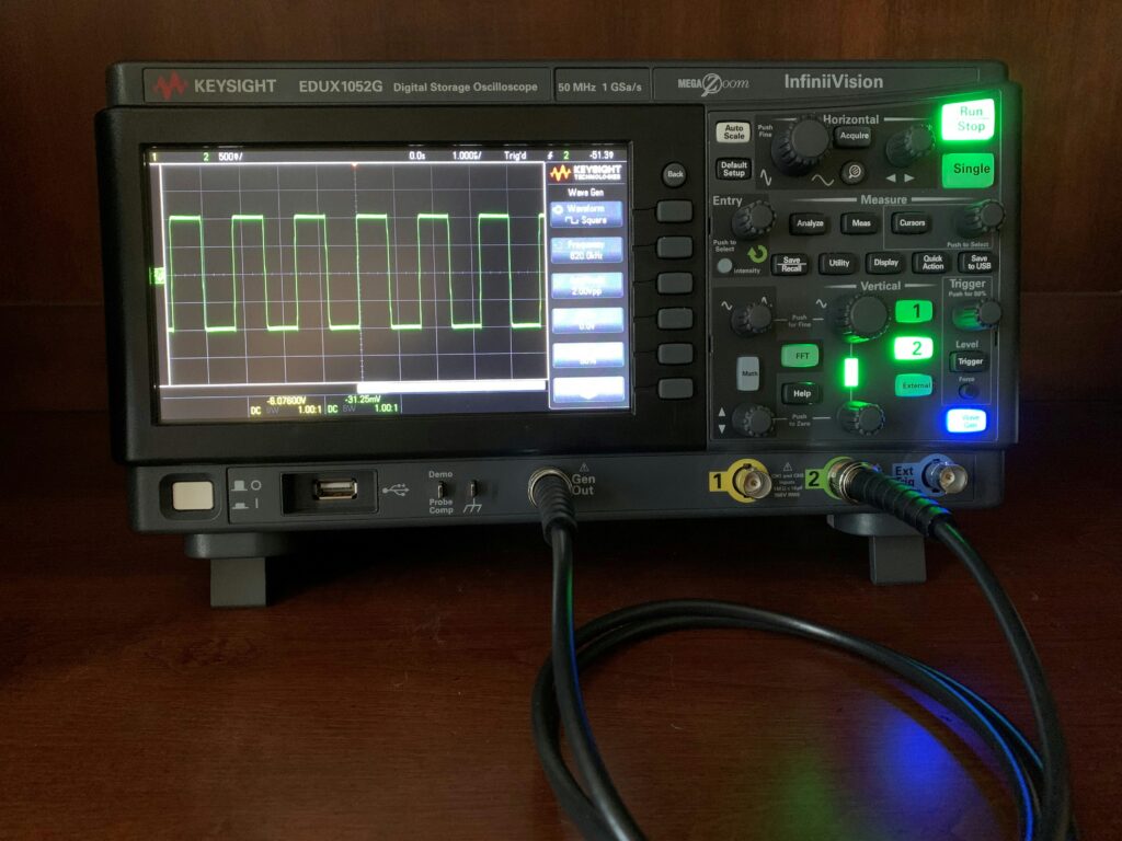 A Keysight Digital Storage Oscilloscope