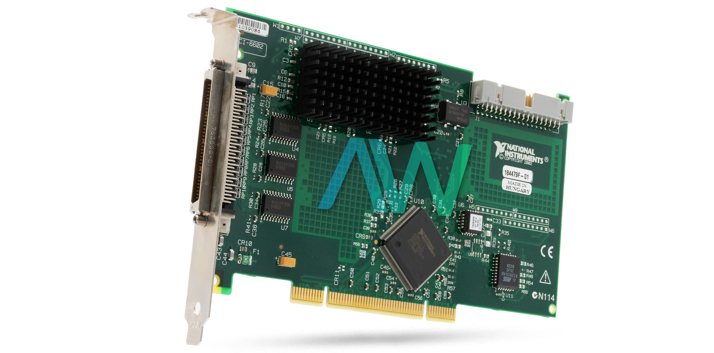 Angled view of the PCI-6602 from NI