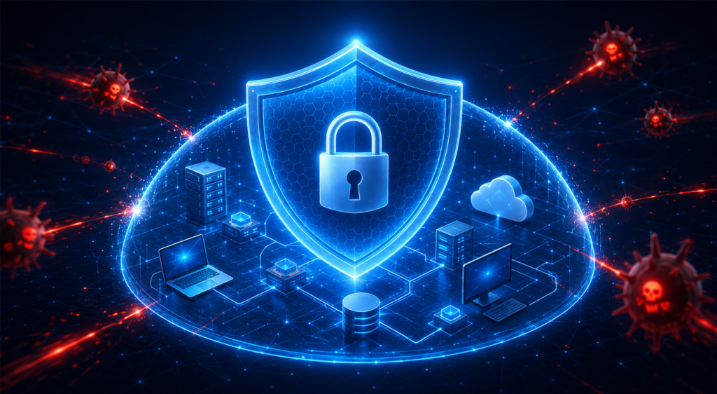 ai generated representation of cybersecurity