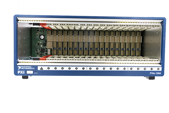 looking inside PXIe-1084 from the front angle